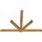 Ekena Millwork Kennewick Rough Sawn Timber Gable Bracket, Western Red Cedar, 72"W x 48"H x 2"D x 4"F, 16/12 Pitch GBW072X48X0204KEN00RWR - alternate 4